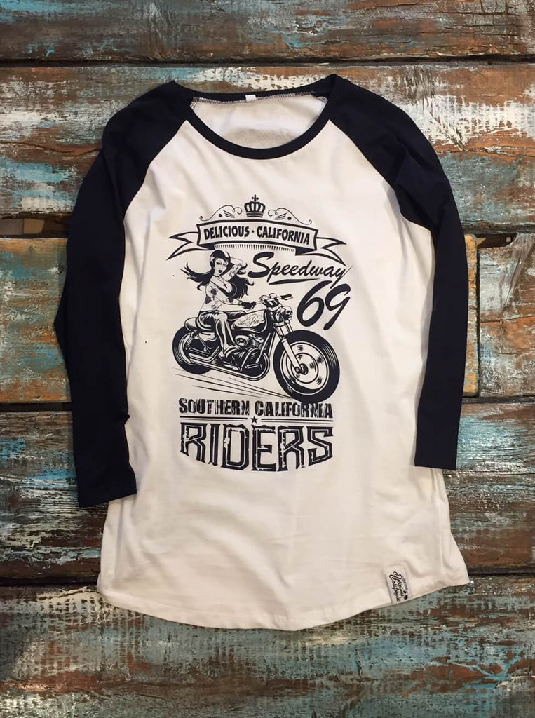 Baseball Tee - Speedway 69 Design (UNISEX) - Delicious California