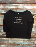 Flash Dance Sweatshirt - 'Just Renewed My Gin Membership' - Delicious California